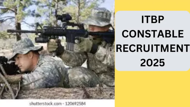 ITBP Constable Recruitment,2025