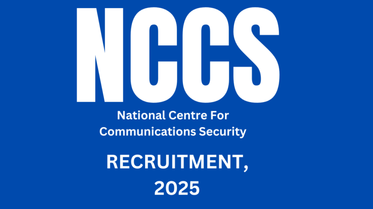 NCCS Recruitment, 2024