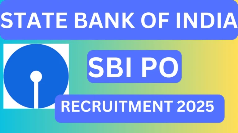 SBI PO Recruitment, 2025
