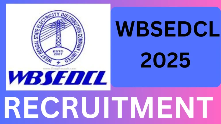WBSEDCL Recruitment, 2025