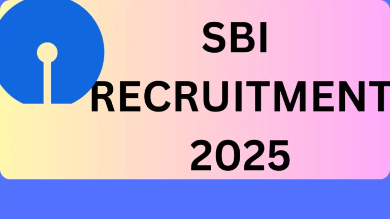 SBI Recruitment, 2025