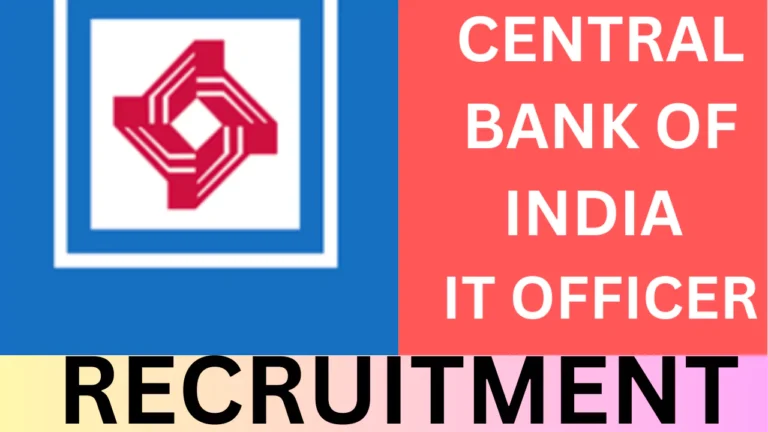 Central Bank Of India IT Recruitment, 2025