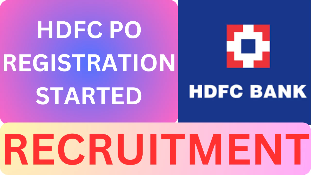 HDFC PO Registration, 2025