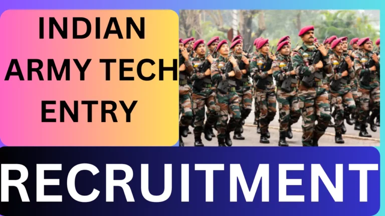 Indian Army Tech Entry, 2025