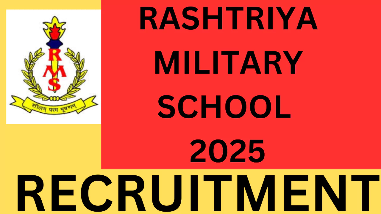 Rashtriya Military School Recruitment,2025