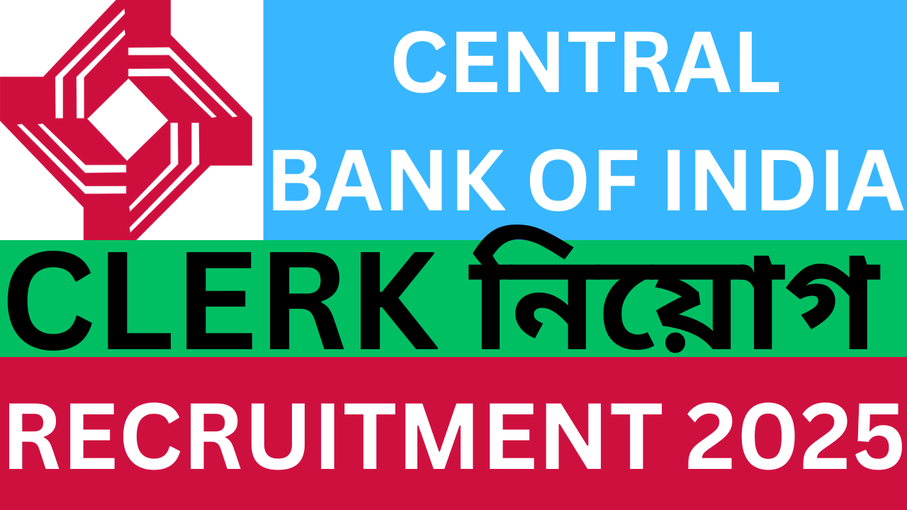 Central Bank Of India Clerk Recruitment 2025