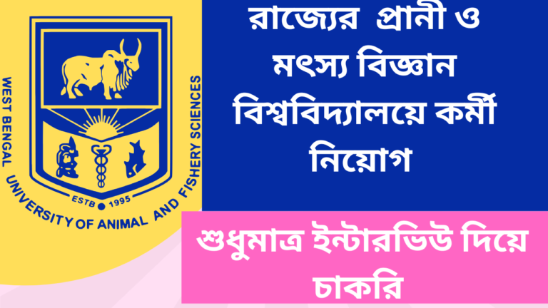 WBUAFS Recruitment 2025